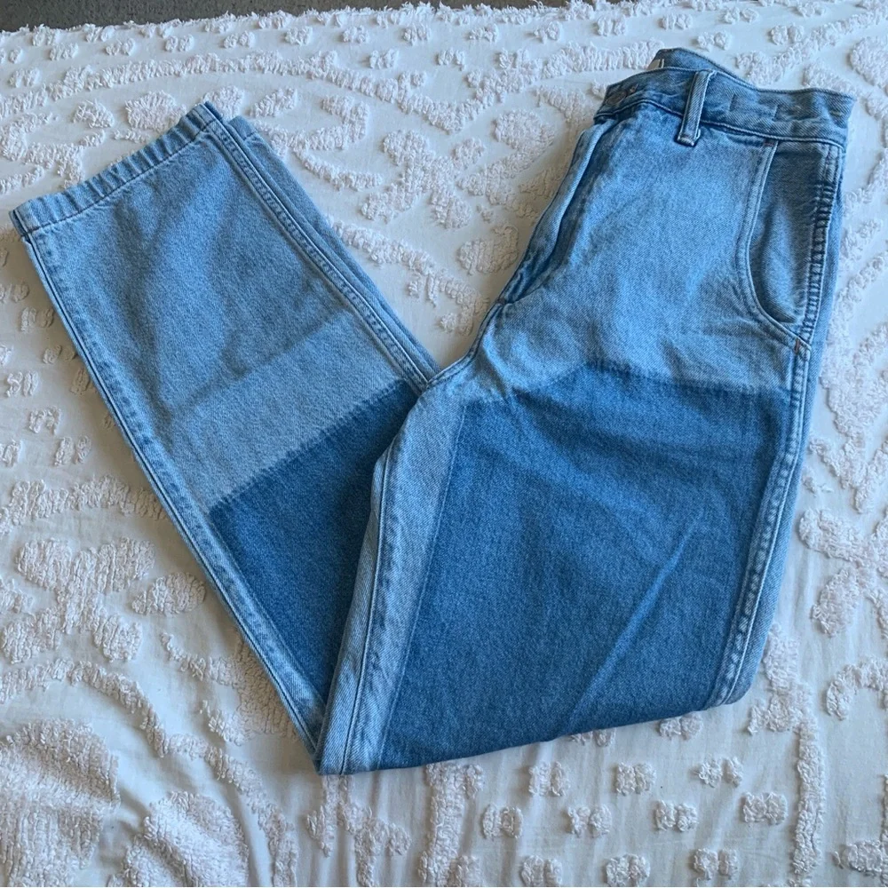 Women’s 27 MADEWELL The '90s Straight Jean Hazelfern Wash Shadow-Panel Edition
